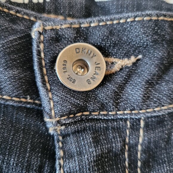 DKNY SOHO Jeans, Women’s 12, Embroidered Pockets and Button Detail, Cotton Jeans - Picture 5 of 14